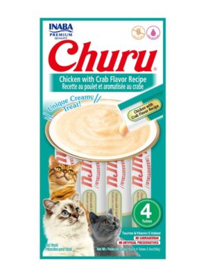 Churu - snack 4 unidades Pollo con cangrejo